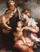Andrea del Sarto The Madonna and the Nino, with Holy Isabel and the young one San Juan Sweden oil painting artist